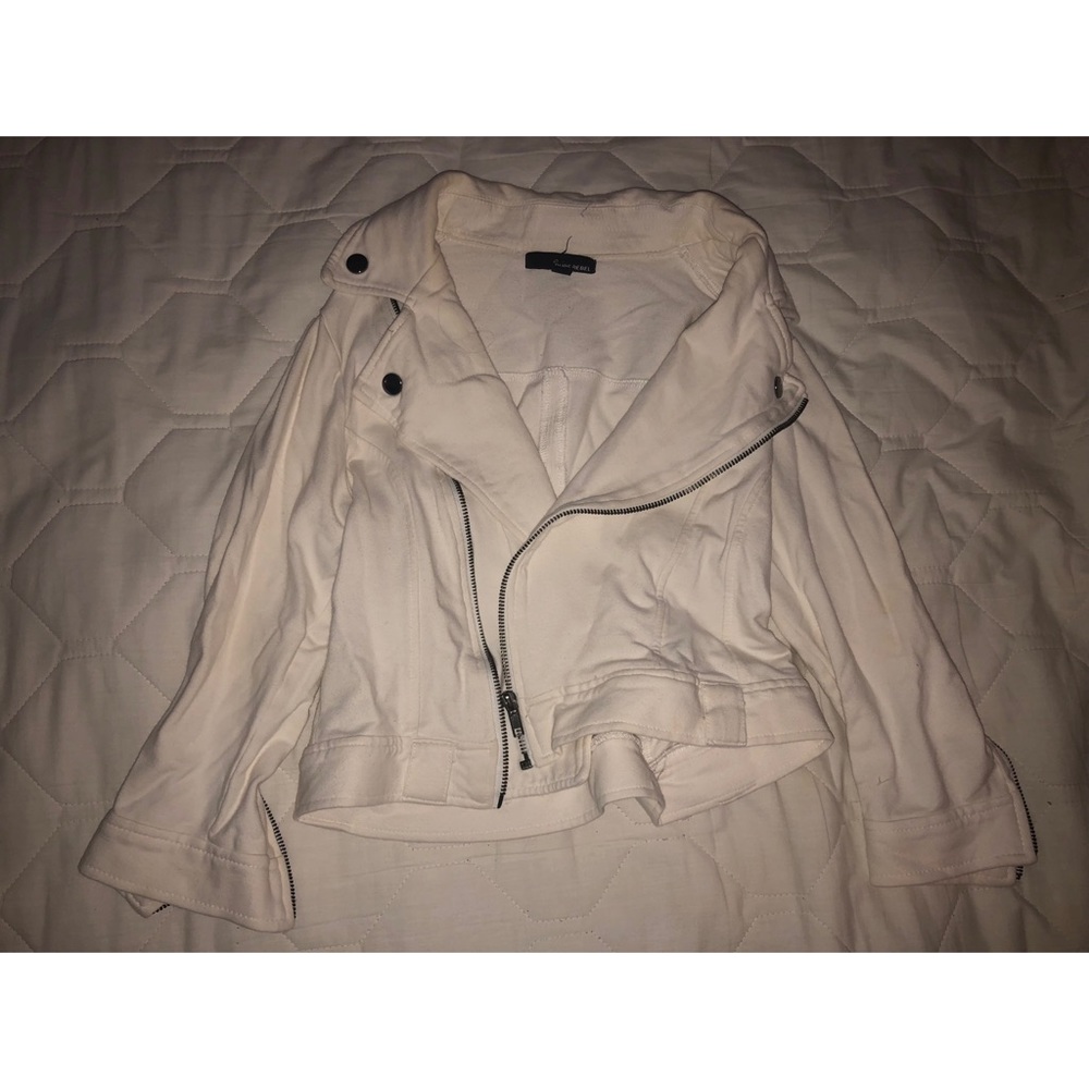 White Crop Jacket
